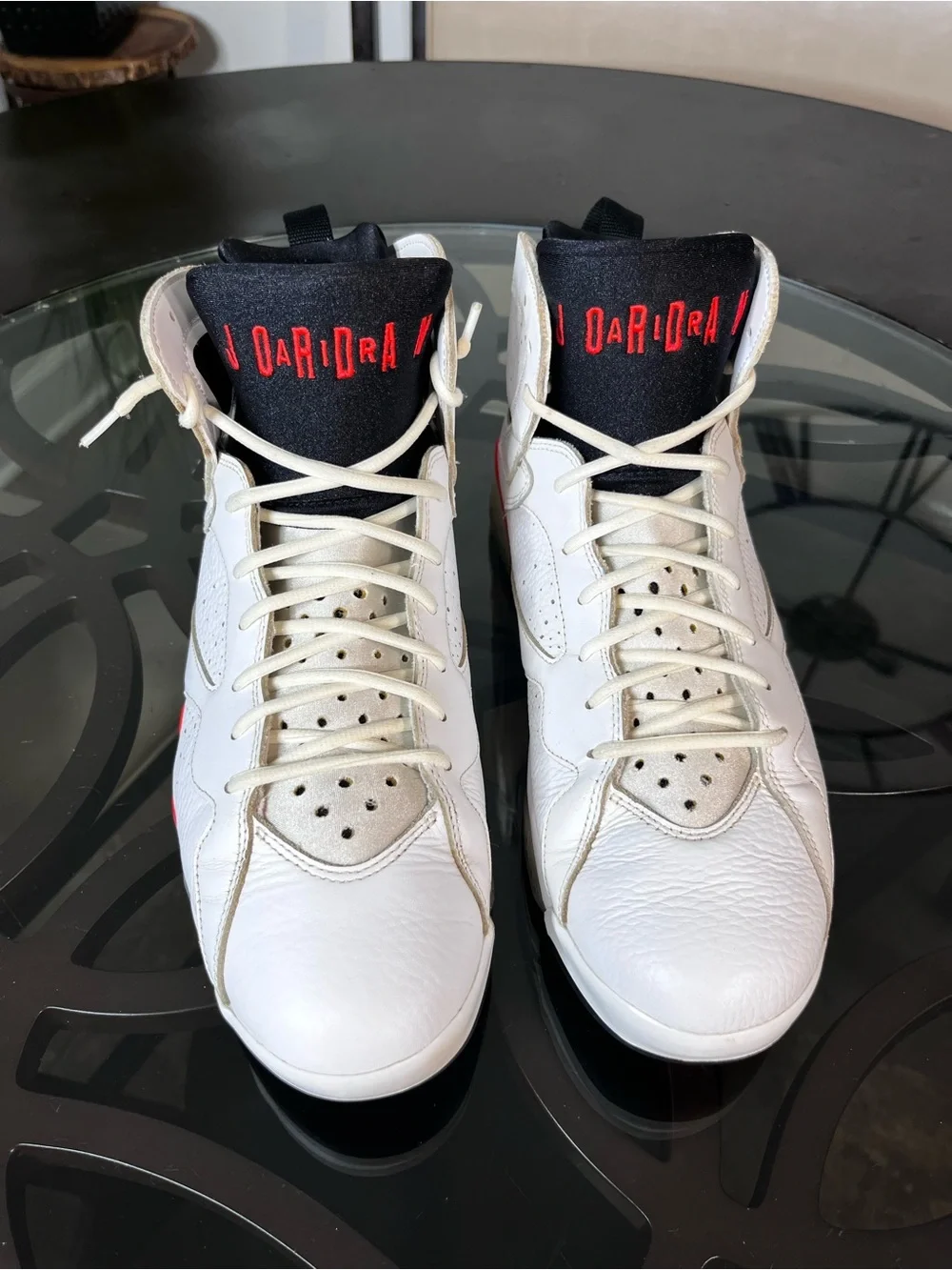 Nike Air Jordan 7 Retro White Infrared Men's Sz 12